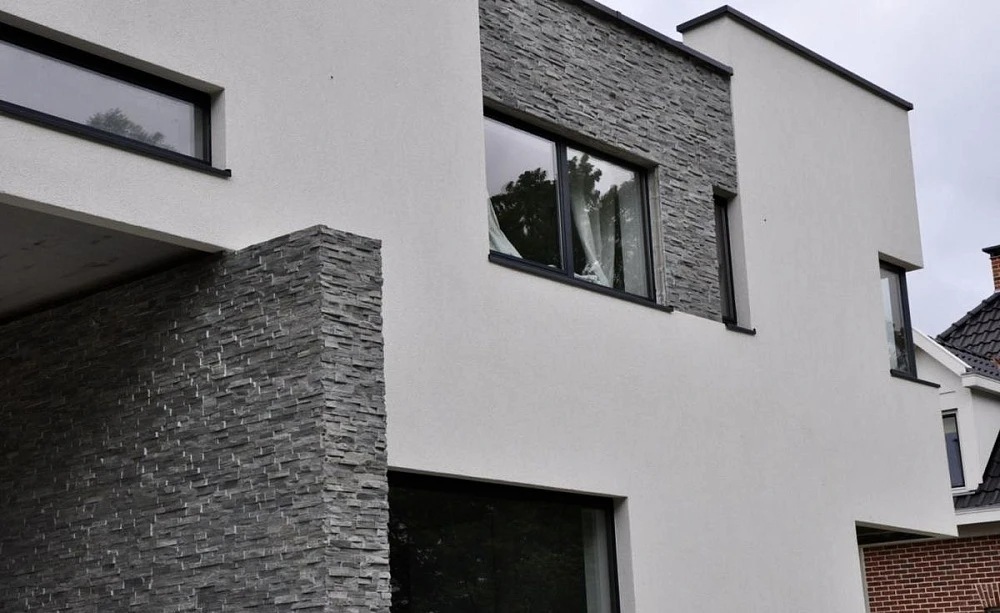 3D панель из натурального камня Сланец Чёрный Классик Pharaon