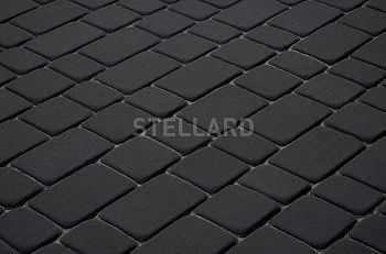 Тротуарная плитка Старый город Черный Stellard 60 мм