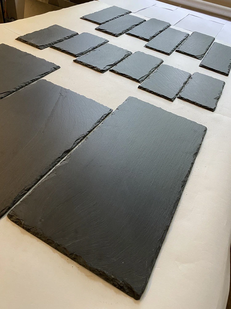 Плитка Сланец чёрный (натуральный скол) 100х 300 Pharaon