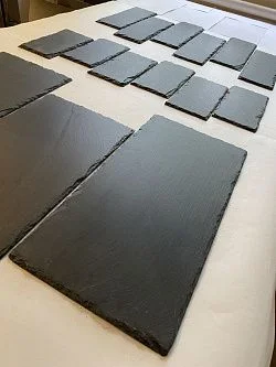 Плитка Сланец чёрный (натуральный скол) 200х 400 Pharaon