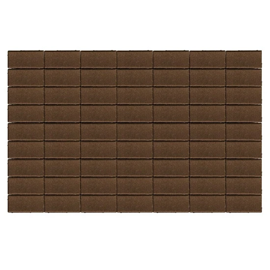 Брусчатка Прямоугольник, Коричневый BRAER 40 мм