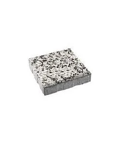 Тротуарная плитка КВАДРАТ 400х400 Стоунмикс Белый с черным Б.6.К.6 Выбор 60 мм