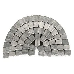 Тротуарная плитка Классико круговая, Туман BRAER 60 мм