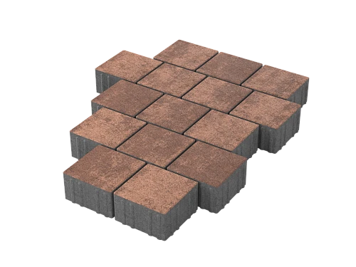 Тротуарная плитка Квадрат 15х15 Каньон Stellard 80 мм