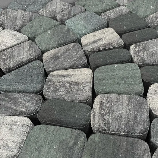 Тротуарная плитка КЛАССИКА 1КЛ6Ф КОЛОРМИКС №3 Малахит Нобетек 60 мм