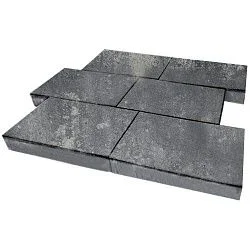 Тротуарная плитка Парк Плейс Актау Гладкая SteinRus 80 мм