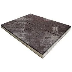 Тротуарная плитка Инсбрук Ланс Браун Гладкая SteinRus 60 мм