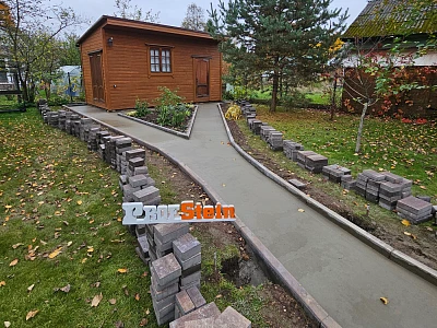 Заливка бетонных дорожек и площадок (небольшие нагрузки)