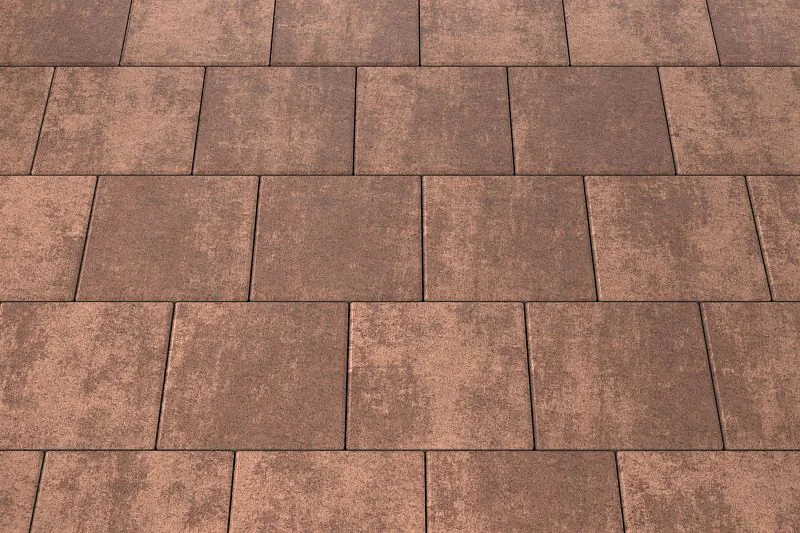 Тротуарная плитка Квадрат 30х30 Мокко Stellard 80 мм