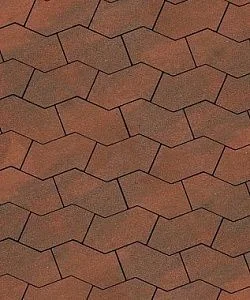 Тротуарная плитка S-ФОРМА Листопад гладкий Клинкер В.3.Ф.10 Выбор 100 мм