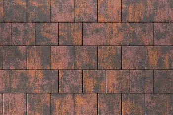 Тротуарная плитка Квадрат 20х20 Браун Stellard 80 мм