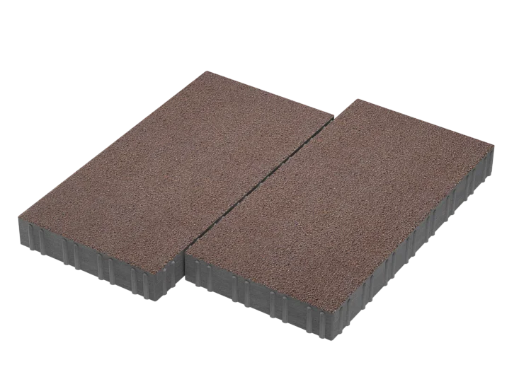 Тротуарная плитка Мега Красный гранит Stellard 80 мм