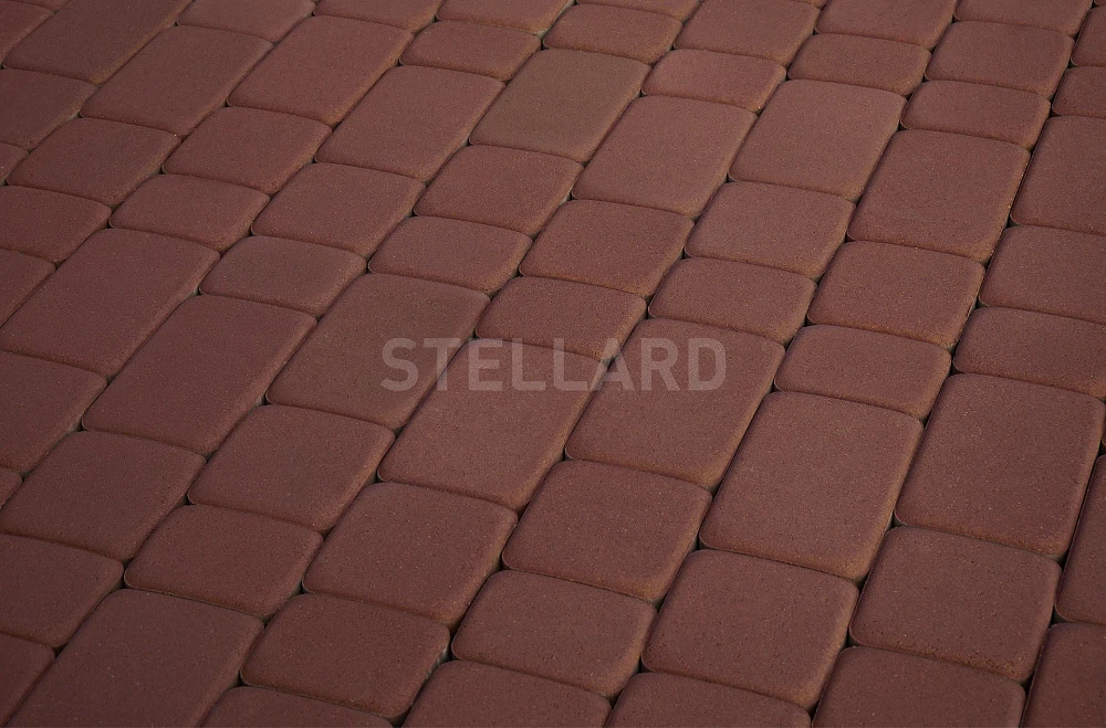 Тротуарная плитка Старый город Бордовый Stellard 40 мм