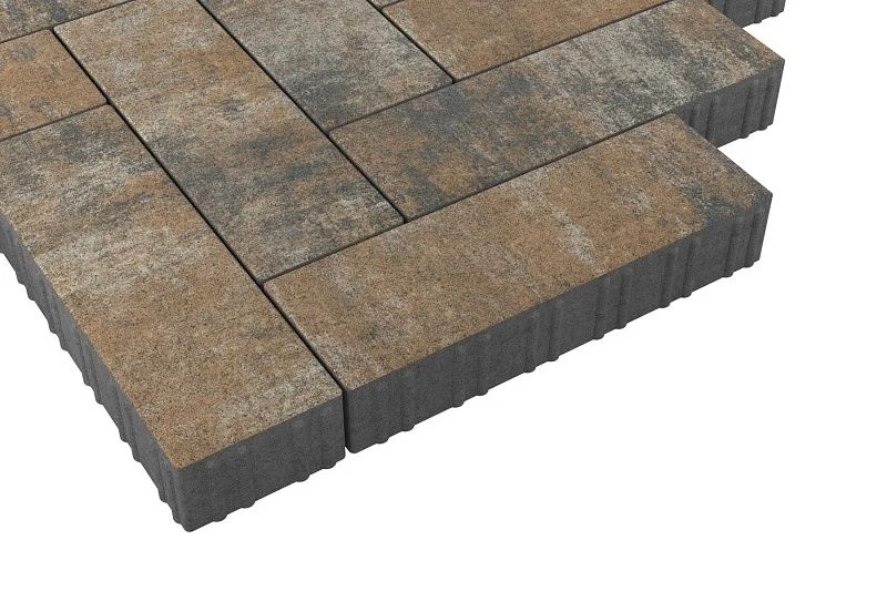 Тротуарная плитка Паркет Каньон Stellard 80 мм