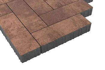 Тротуарная плитка Паркет Мокко Stellard 80 мм