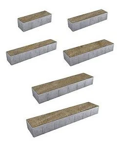 Тротуарная плитка ПАРКЕТ Искусственный камень Доломит Б.16.Псм.8 Выбор 80 мм