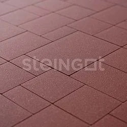 Тротуарная плитка Бавария Темно-красная Steingot 60 мм