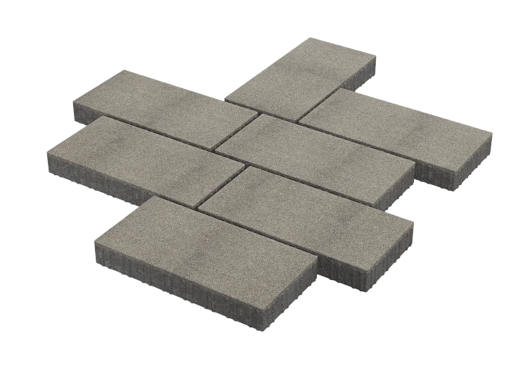 Тротуарная плитка Патио Белый мрамор Stellard 80 мм