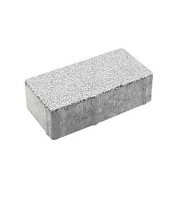 Тротуарная плитка ПРЯМОУГОЛЬНИК 200х100 Гранит Белый Б.2.П.6 Выбор 60 мм