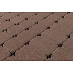 Тротуарная плитка Классико Дуо, Винный BRAER 40 мм