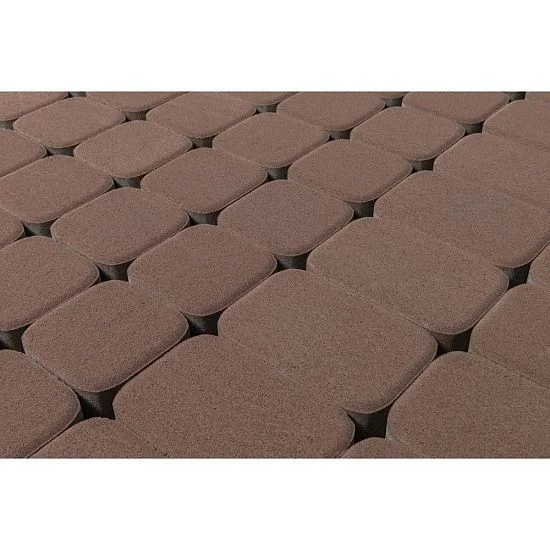 Тротуарная плитка Классико Дуо, Винный BRAER 40 мм