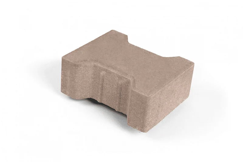 Тротуарная плитка Катушка Нобетек 1Ф8Ф Бежевая 80 мм