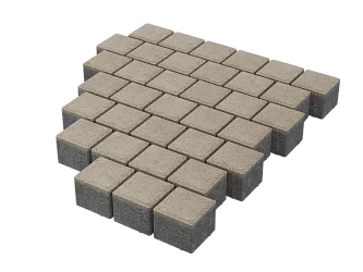 Тротуарная плитка Квадрат 10х10 Белый Stellard 60 мм