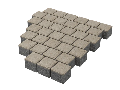 Тротуарная плитка Квадрат 10х10 Серый Stellard 60 мм