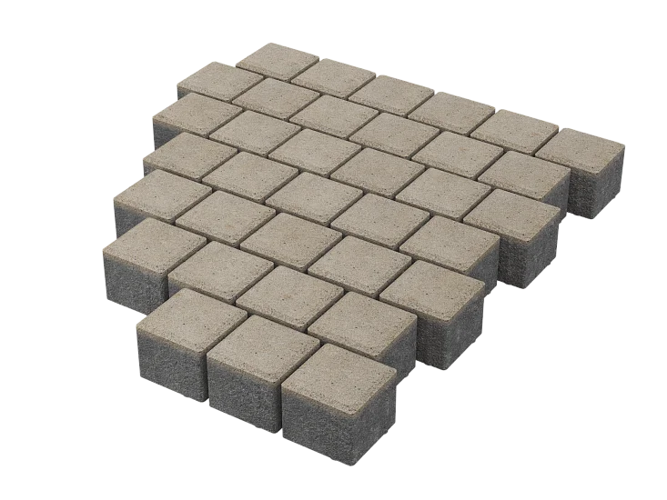 Тротуарная плитка Квадрат 10х10 Белый Stellard 60 мм