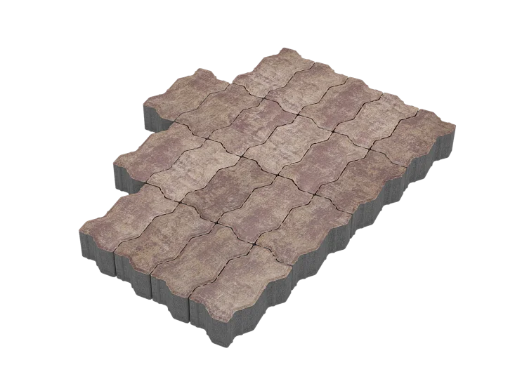 Тротуарная плитка Волна Гавана Stellard 60 мм