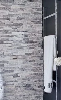 3D панель из натурального камня Кварцит Бело-серый Неоклассик Pharaon