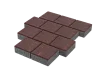 Тротуарная плитка Квадрат 20х20 Красный Stellard 80 мм
