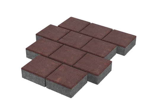 Тротуарная плитка Квадрат 20х20 Серый Stellard 60 мм