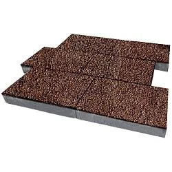 Тротуарная плитка Парк Плейс Таймыр BackWash SteinRus 80 мм