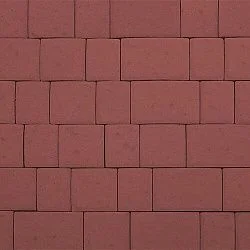 Тротуарная плитка Инсбрук Инн Красный Гладкая SteinRus 60 мм