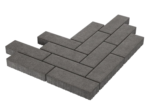 Тротуарная плитка Паркет Коричневый Stellard 80 мм