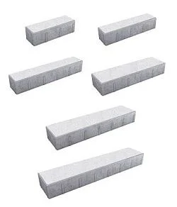 Тротуарная плитка ПАРКЕТ Стоунмикс Белый Б.16.Псм.8 Выбор 80 мм