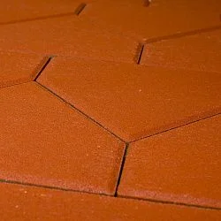 Тротуарная плитка Тиара, Красный BRAER 60 мм