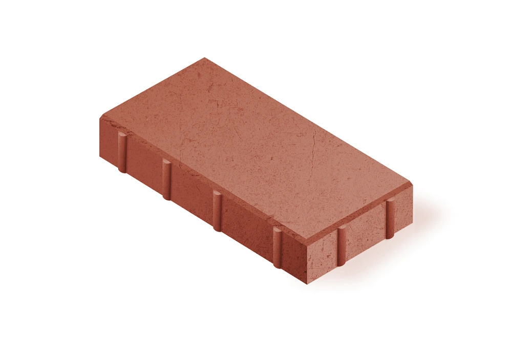 Тротуарная плитка Прямоугольник 4П6Ф Нобетек Коричневая 60 мм