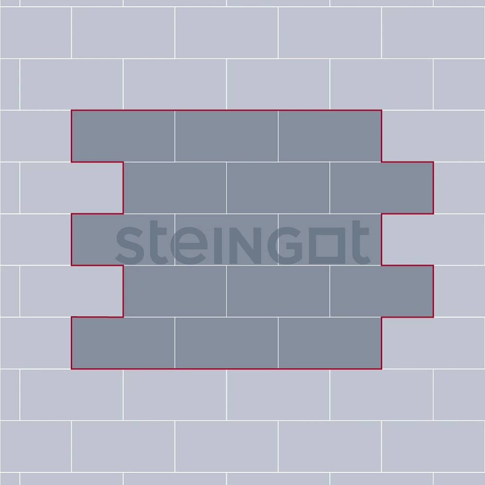 Тротуарная плитка Протектор 320*160 Штайн Сильвер Steingot 80 мм