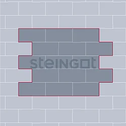 Тротуарная плитка Протектор 320*160 Штайн Сильвер Steingot 80 мм