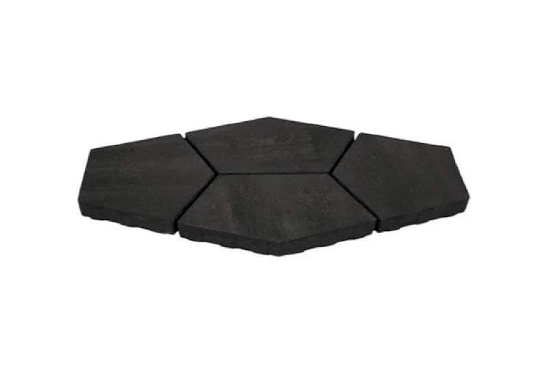 Тротуарная плитка Квинта Нобетек 3П8Ф Черная 80 мм