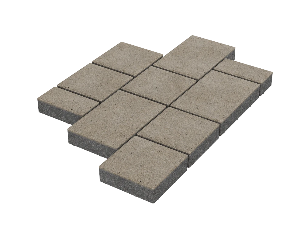 Тротуарная плитка Мозаика Белый Stellard 60 мм