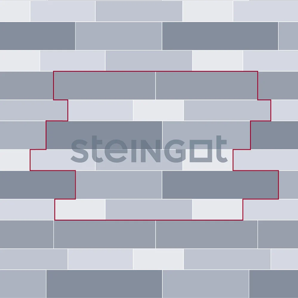 Тротуарная плитка Домино Серая Steingot  80 мм