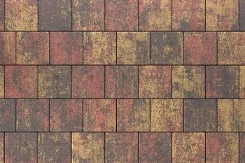 Тротуарная плитка Квадрат 20х20 Закат Stellard 80 мм