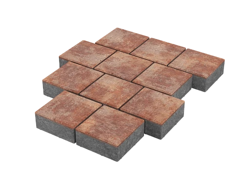 Тротуарная плитка Квадрат 20х20 Каньон Stellard 60 мм