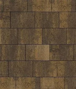 Тротуарная плитка ПРЯМОУГОЛЬНИК 750х500 Листопад гладкий Мокко Б.14.П.8 Выбор 80 мм