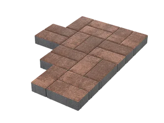 Тротуарная плитка Брусчатка Мокко Stellard 60 мм