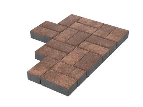 Тротуарная плитка Брусчатка Грей Stellard 60 мм