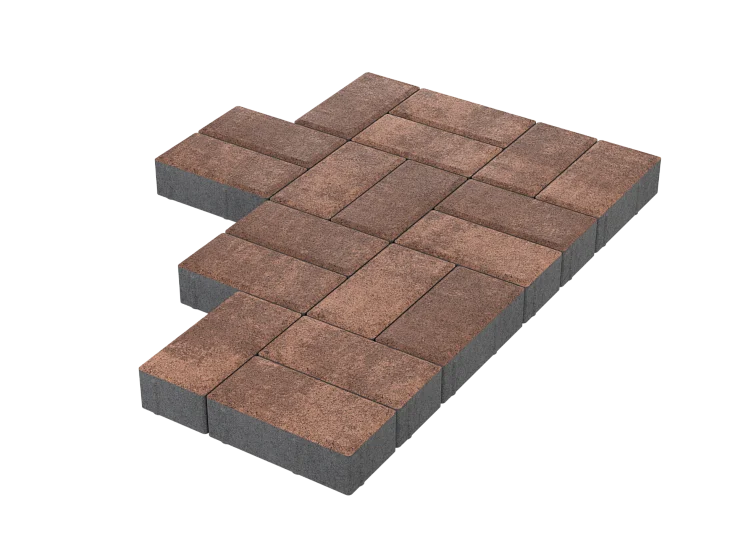 Тротуарная плитка Брусчатка Мокко Stellard 40 мм